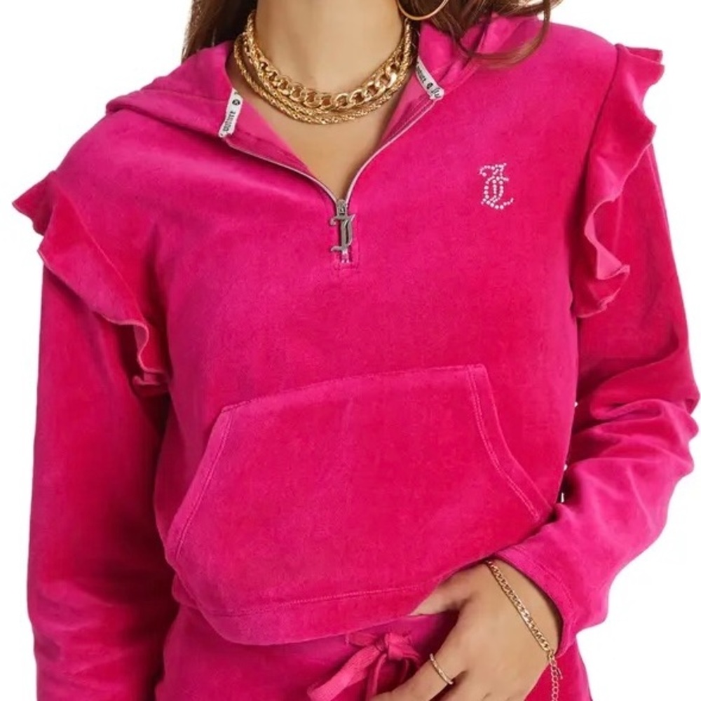 Juicy Couture Ruffle Cropped Sweatshirt 🌸